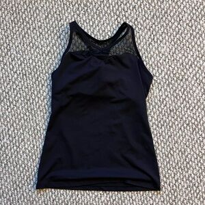 KIAVA Black Mesh Detail Top